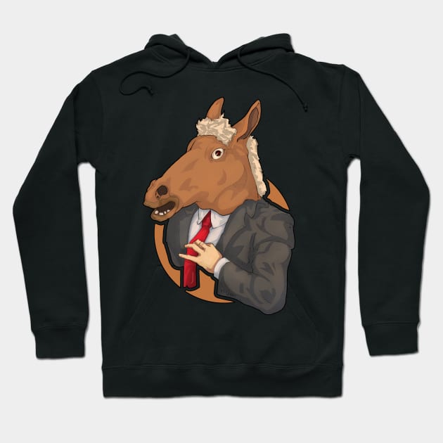 horse Hoodie by Gnaci